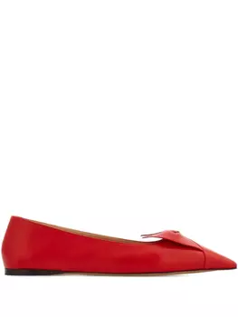 Балетки Ferragamo Bow, красный