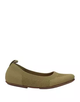 Балетки Fitflop, зеленый