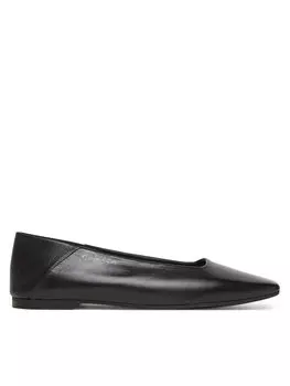 Балетки Flat Ballerina - Lth HW0HW02463 Calvin Klein, черный