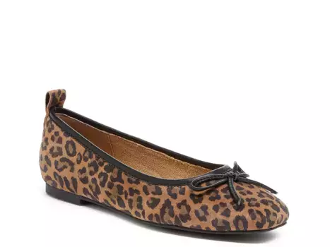 Балетки Frankie Ballet Flat Kelsi Dagger Brooklyn, коричневый/леопардовый принт