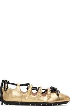 Балетки Gold Ghillie Grip Simone Rocha