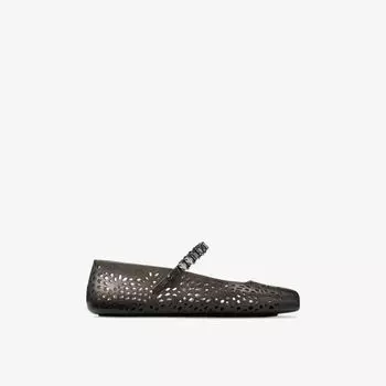 Балетки Jimmy Choo Jelly со стразами на ремешке, мультиколор