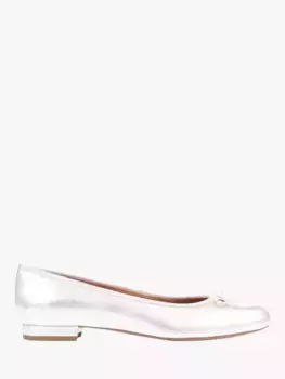 Балетки Jones Bootmaker Soleil Leather, серебряный