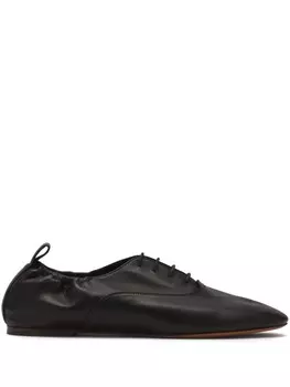 Балетки Lanvin со шнуровкой, черный