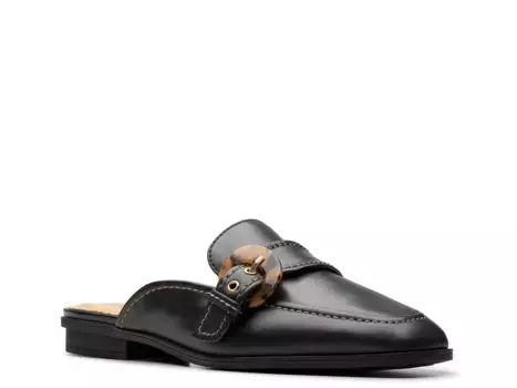 Балетки Lyrical Shine Mule Clarks, черный