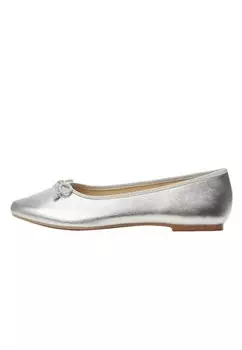 Балетки Mango Kids, цвет silber