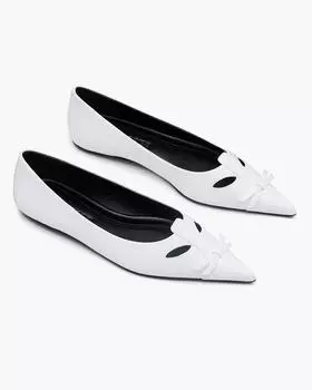 Балетки Marc Jacobs, ярко-белый