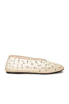 Балетки Marcy Flat Khaite, цвет Nude