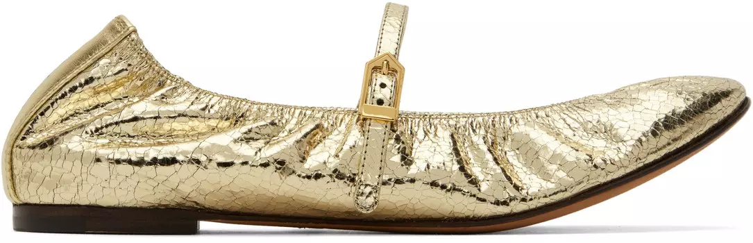Балетки Мэри Джейн Lanvin, Gold