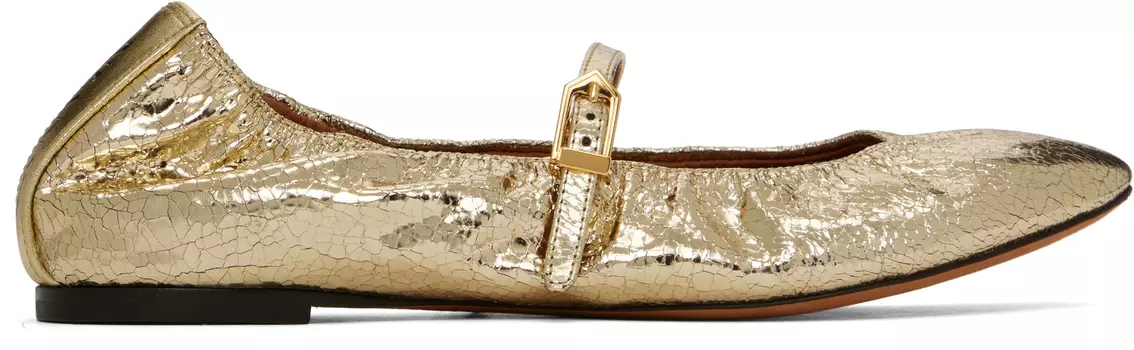 Балетки Мэри Джейн Lanvin, Gold