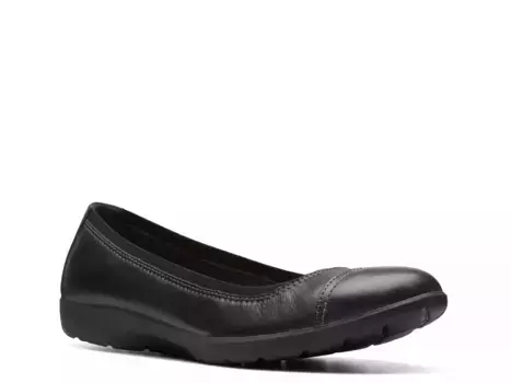 Балетки Meadow Opal Clarks, Black Leather