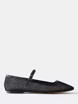 Балетки Mint Velvet Mesh, черный