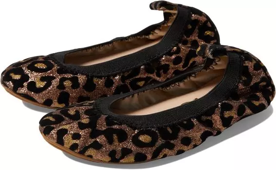 Балетки Miss Samara Glitter Ballet Flat Yosi Samra, цвет Light Bronze Leopard Glitter