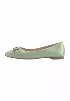 Балетки Nine West, зеленый