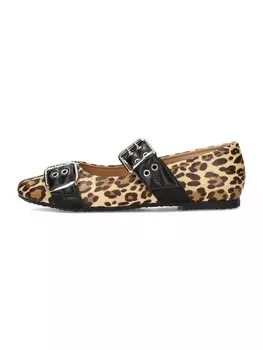 Балетки PS Poelman LOVIS, цвет Beige/Brown/Light yellow/Black