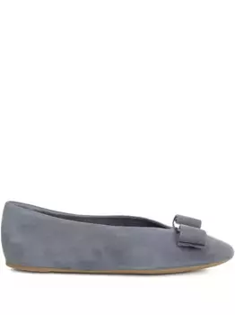 Балетки с бантом Ferragamo, синий