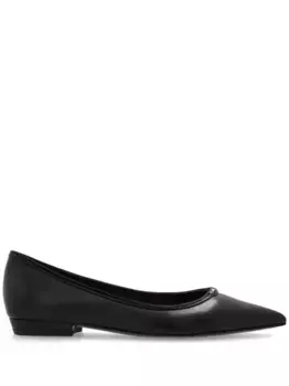 Балетки с декором Double T Tory Burch, черный