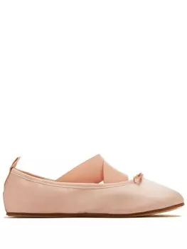 Балетки с перекрестными ремешками Repetto, розовый