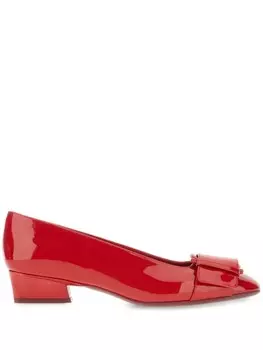 Балетки с помадой Ferragamo, красный