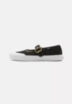 Балетки с ремешками на щиколотке Vans, черный
