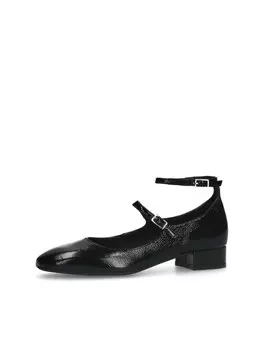 Балетки с ремешком MANFIELD, черный
