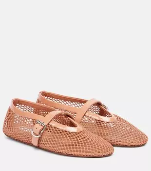Балетки с сетчатым узором Alaa, Blush