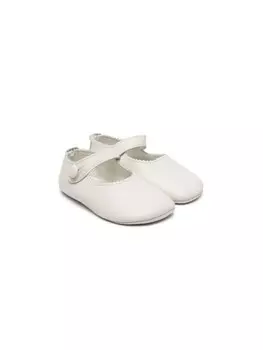 Балетки с узором зигзаг Gallucci Kids, нейтральный цвет