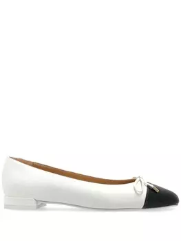 Балетки Sleek Bow Stuart Weitzman, белый