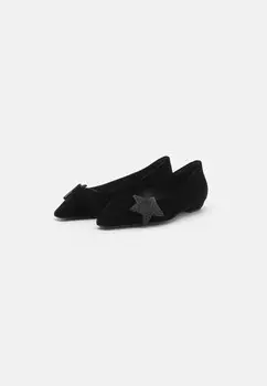 Балетки STAR BALLET FLAT Emporio Armani, черный