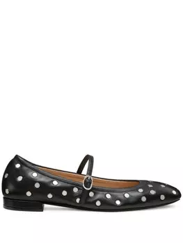 Балетки Stuart Weitzman Claris Stud, черный