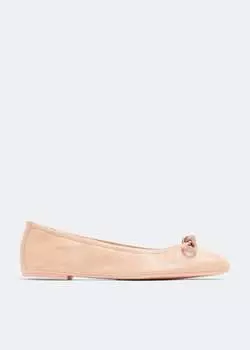 Балетки Stuart Weitzman SW Bow, розовый