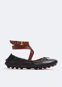 Балетки Tod'S Bubble Ballerinas, черный