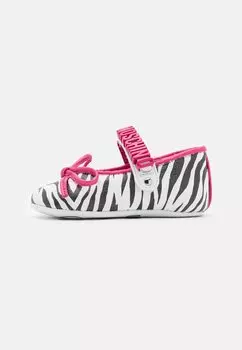 Балетки UNISEX MOSCHINO, цвет black/white