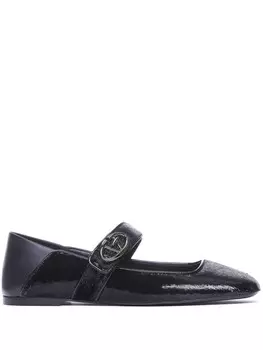 Балетки VLogo Locker Valentino Garavani, черный