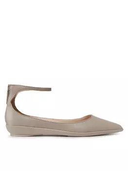 Балетки Wrapped Ankle Strap Ballerina Calvin Klein, серый