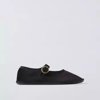 Балетки Zara Velvet, черный