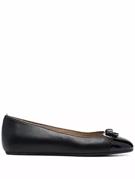 Bally балетки с бантом, черный