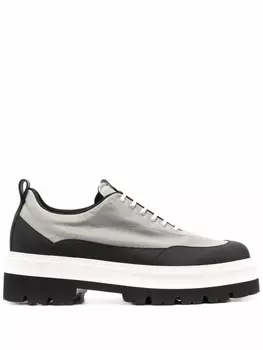 Bally ботинки в стиле колор-блок на платформе, серый