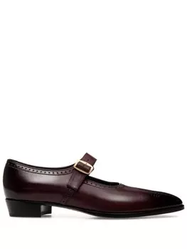 Bally броги с пряжкой, красный