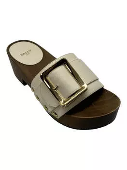 Bally Ellin 6238124 Женские сандалии из телячьей кожи с пряжками, белый