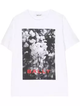 Bally футболка с фотопринтом, белый