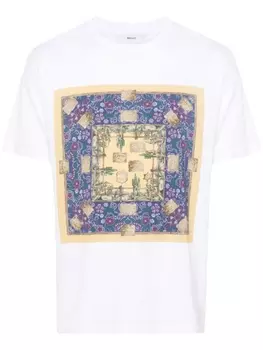 Bally футболка с графичным принтом, белый