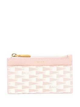 Bally кошелек Pennant с монограммой, розовый