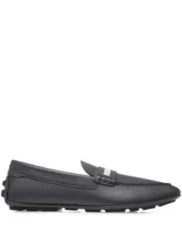 Bally лоферы с миндалевидным носком, синий
