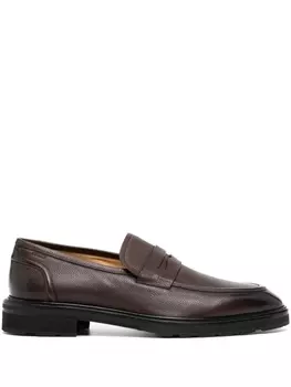 Bally лоферы с ремешками, коричневый