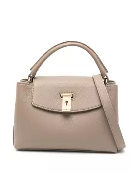 Bally маленькая сумка-тоут Lock Me, нейтральный цвет