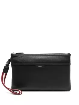 Bally полосатый ремешок клатч сумка, черный