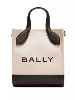 Bally сумка-тоут Bar с логотипом, белый