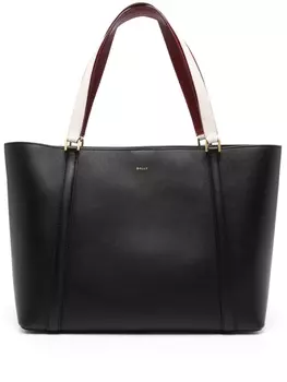 Bally сумка-тоут из кожи Code, черный