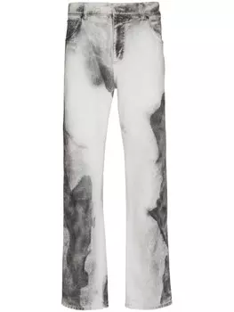 Balmain джинсы Moon Print, белый